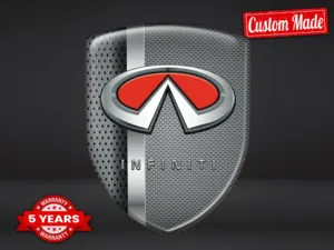 Infiniti Silikon Sticker Exklusiver Stil Edle Dome Labels